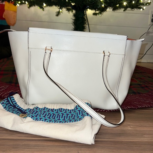 Tory Burch Parker Ivory Mango Large Tote - Picture 2 of 16